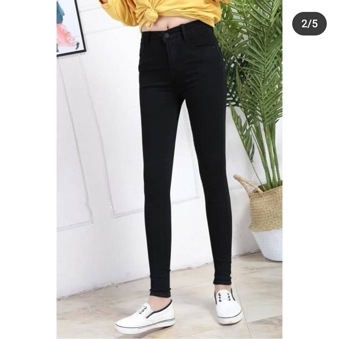 Black Skinny Slim Jeans Pant