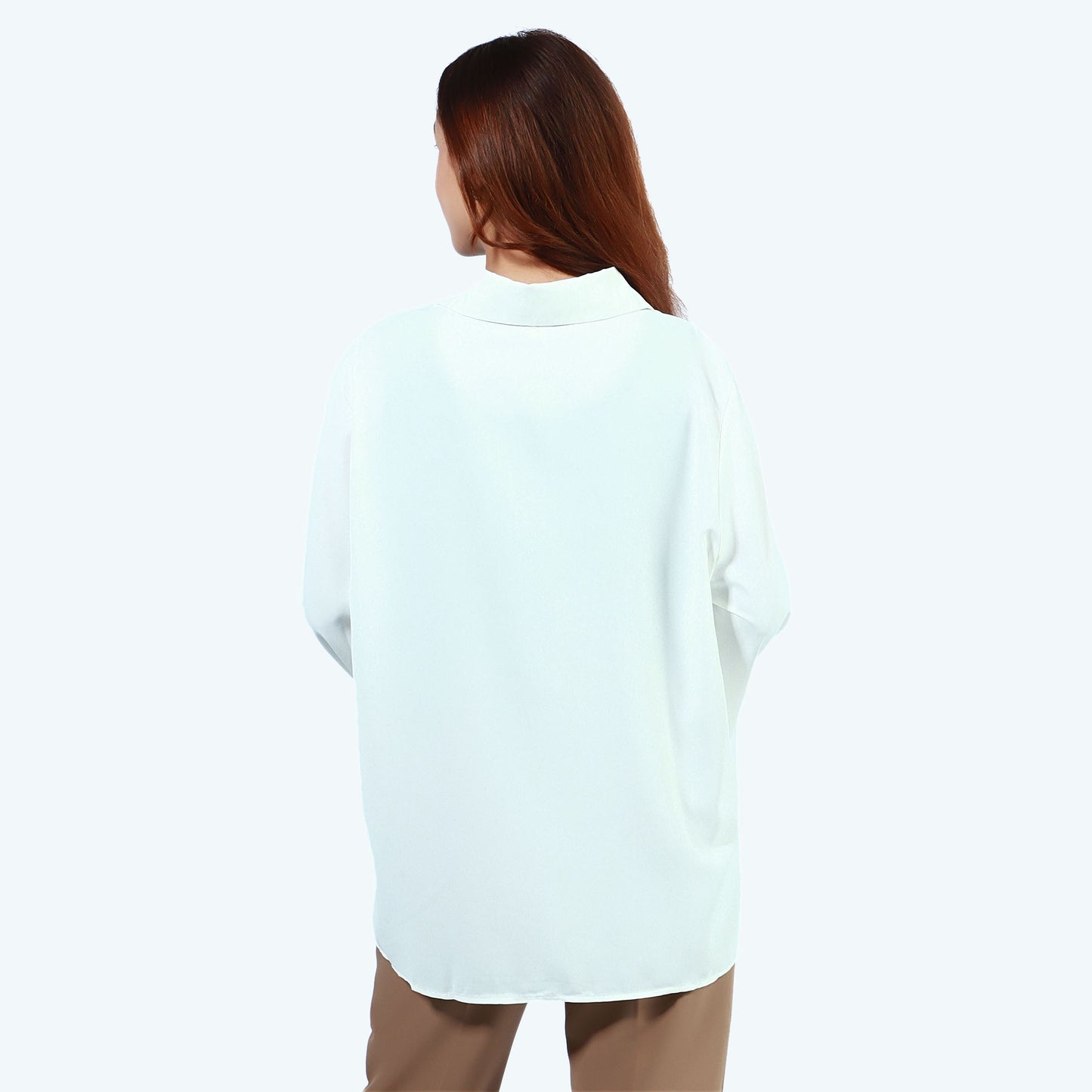Long Sleeve Semi Formal  T-shirt With Collar