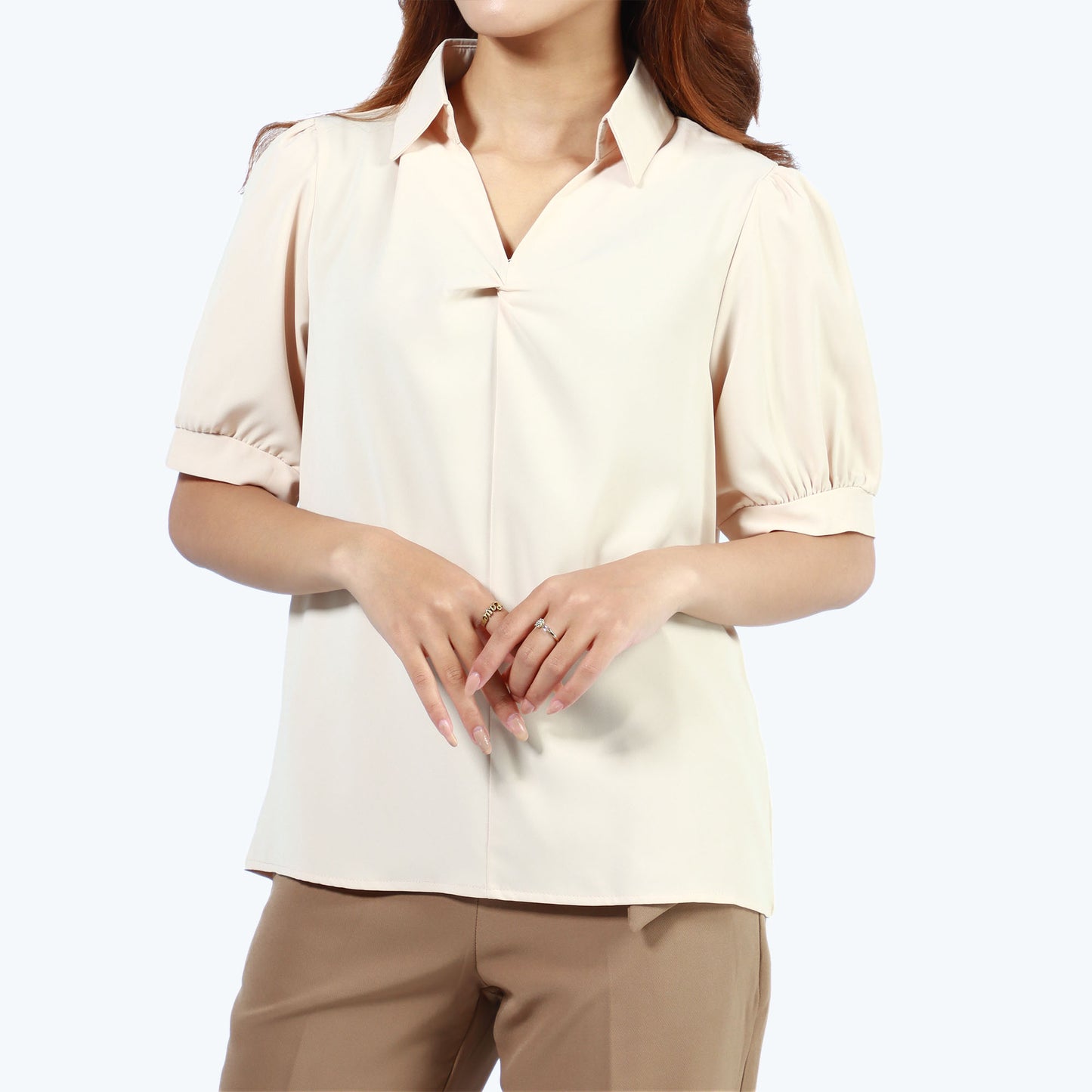 Half Sleeve Semi Formal T-shirt With Collar
