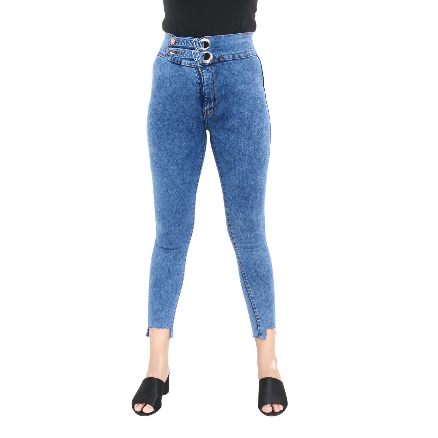 Blue Wash Skinny Slim Jeans (P-799)