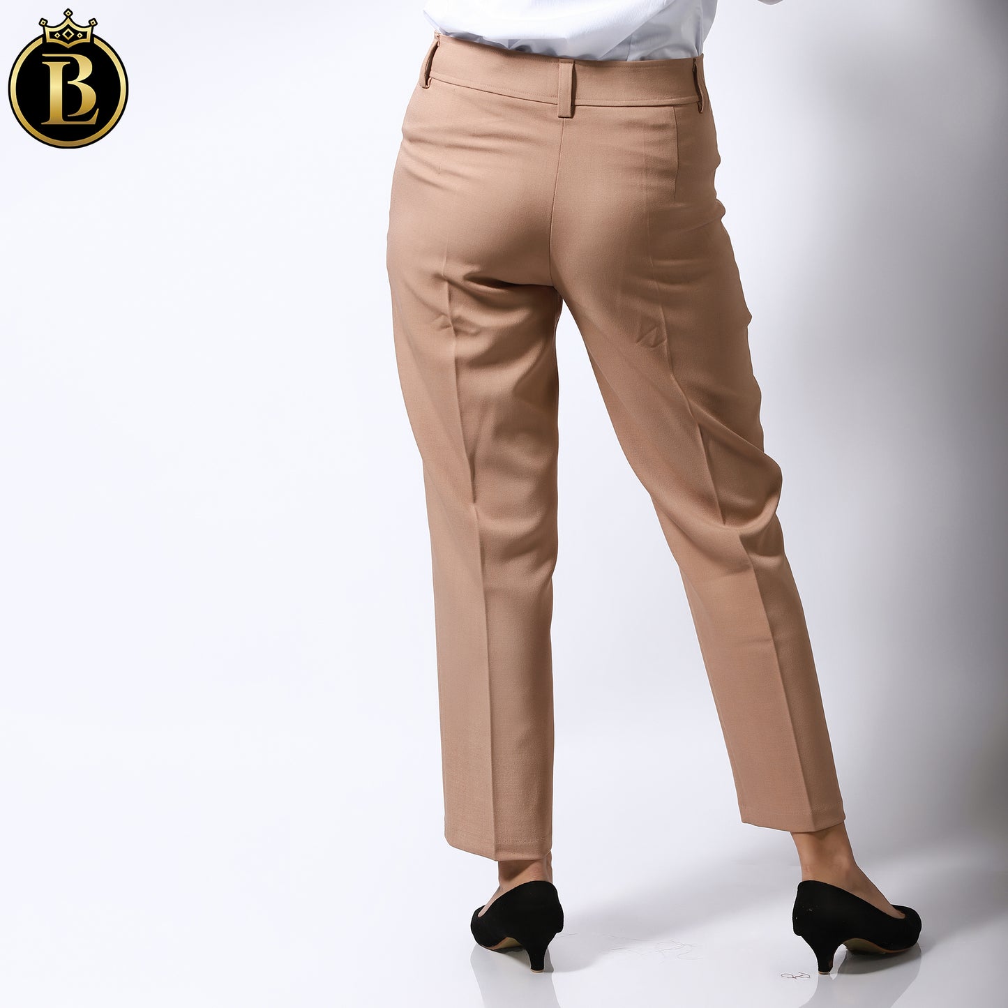 Camel Cream Single Button Formal Coat Pant Set