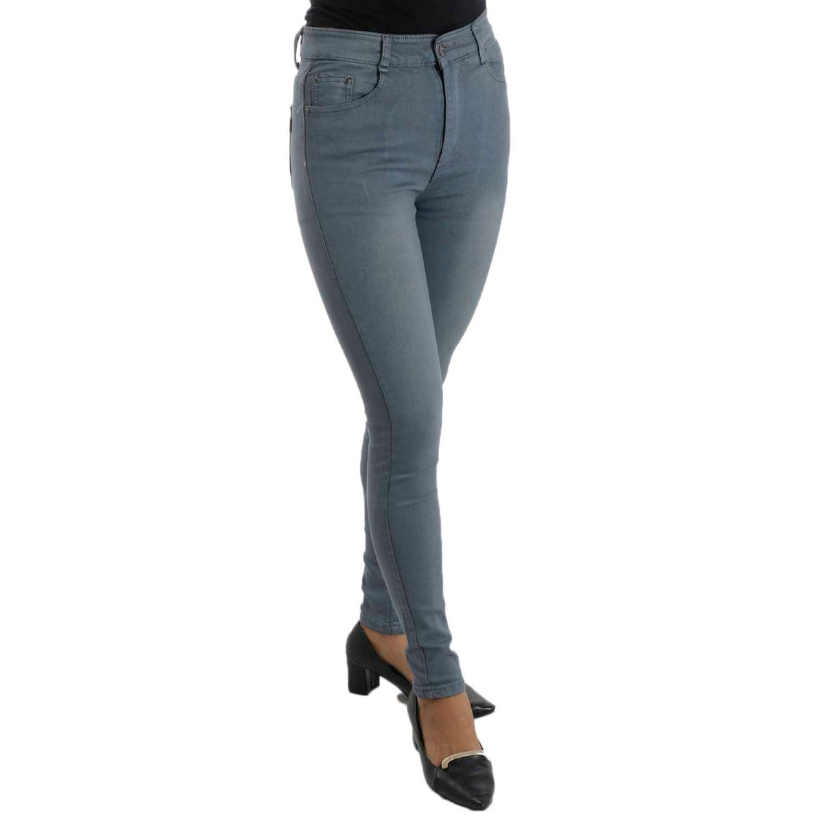 Grey High Rise Premium Stretchable Jeans