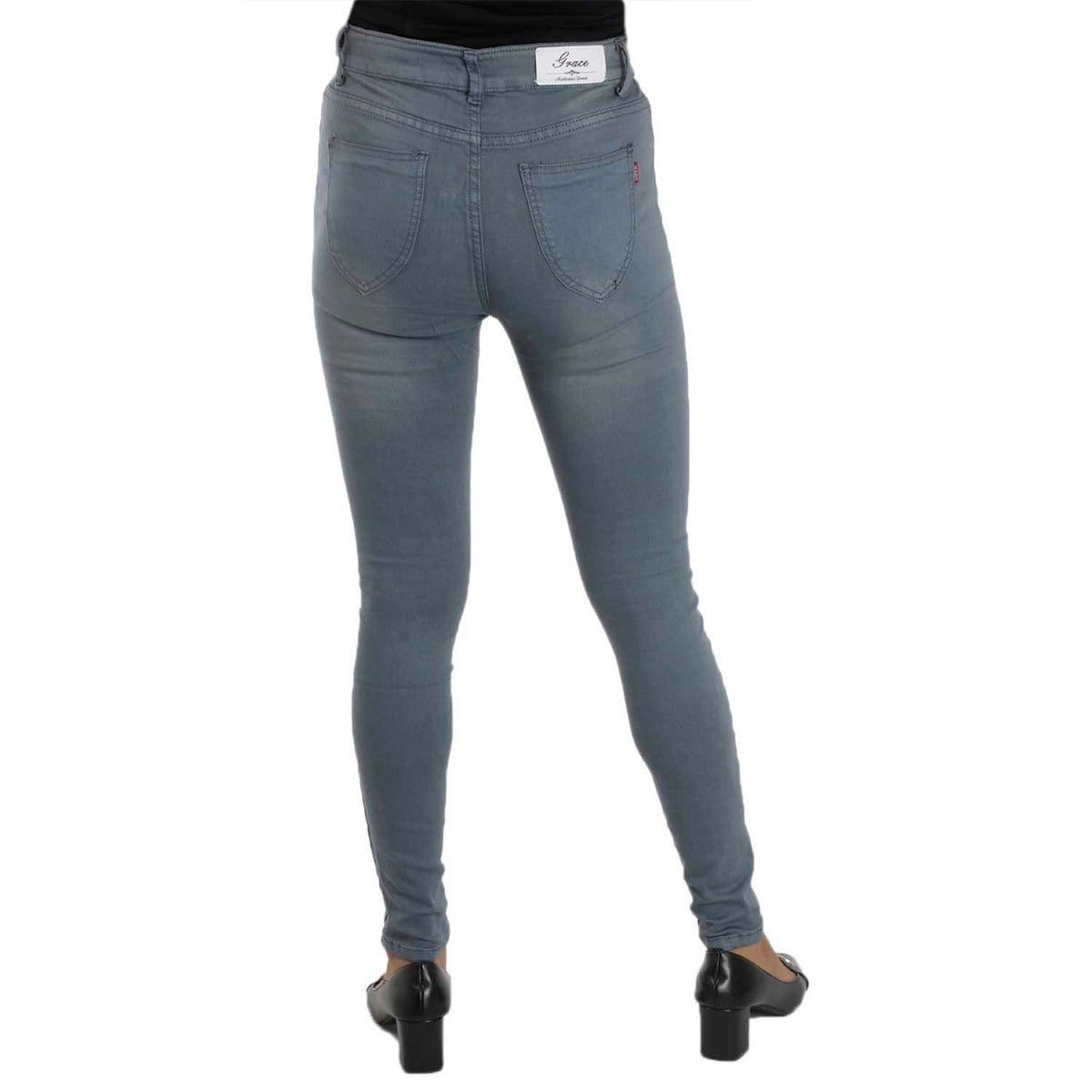 Grey High Rise Premium Stretchable Jeans