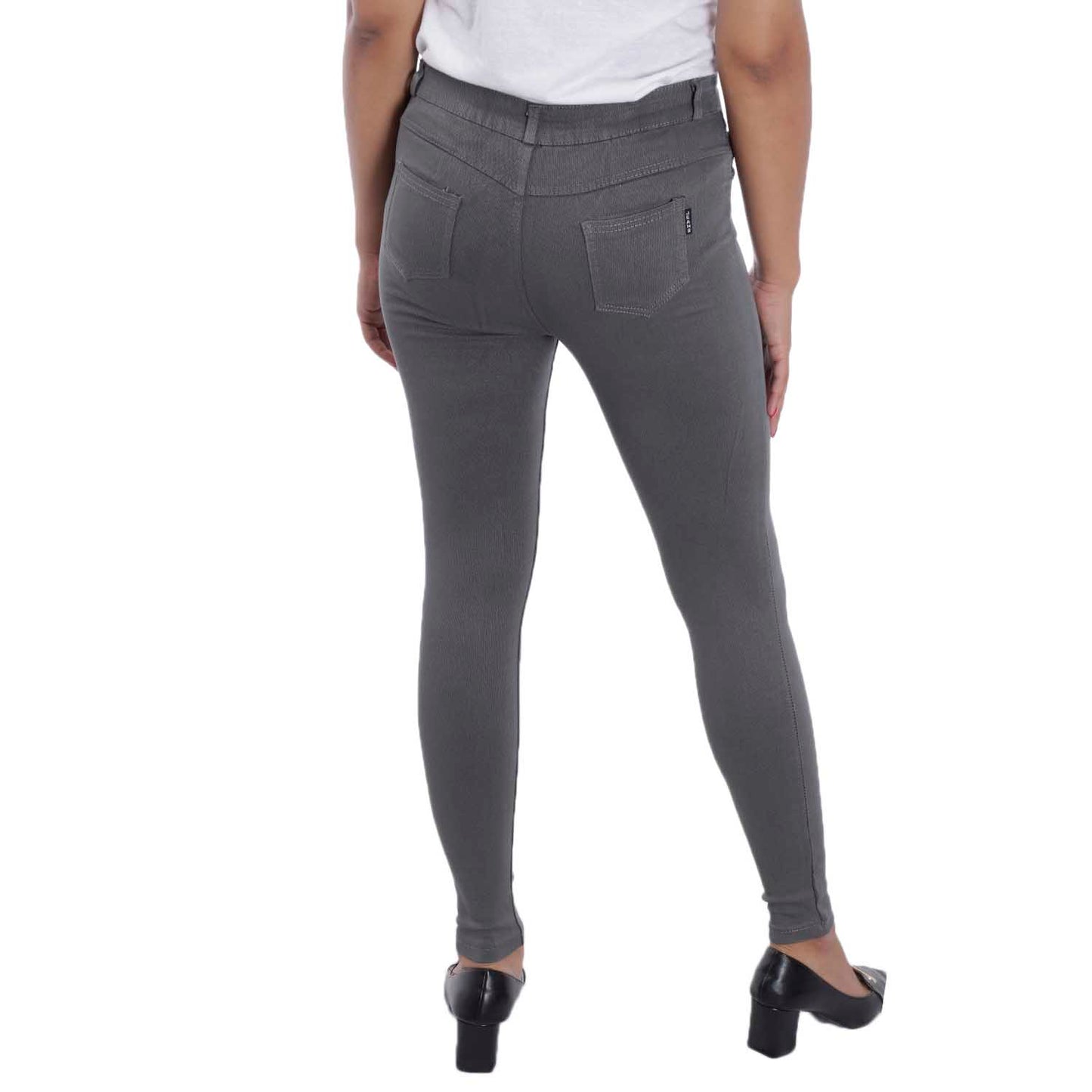 Grey High Rise Skinny Stretchable Jeans