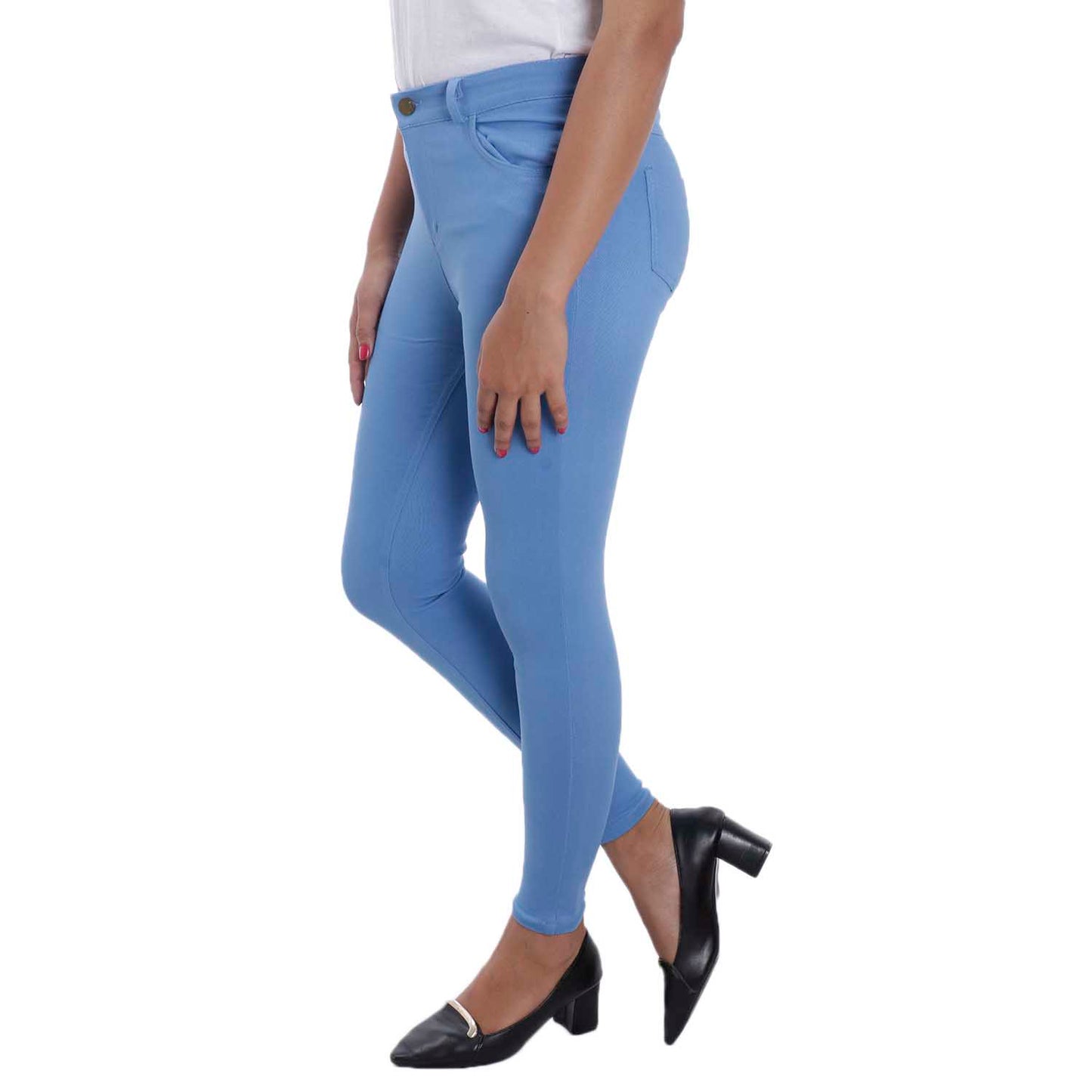 Blue High Rise Skinny Stretchable Jeans