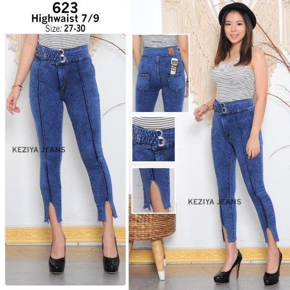 Blue Wash Skinny Slim Jeans (P-767)