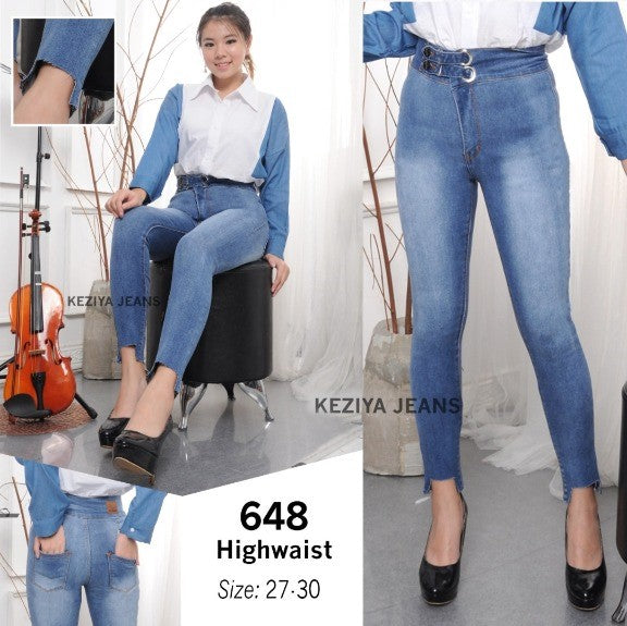 Light Blue Denim Skinny Stretchable Jeans  (P-788)